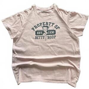 Betty Boop "Property Of" Graphic Tee - Baby Pink - Large